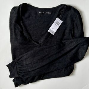 NWT black sweater bodysuit